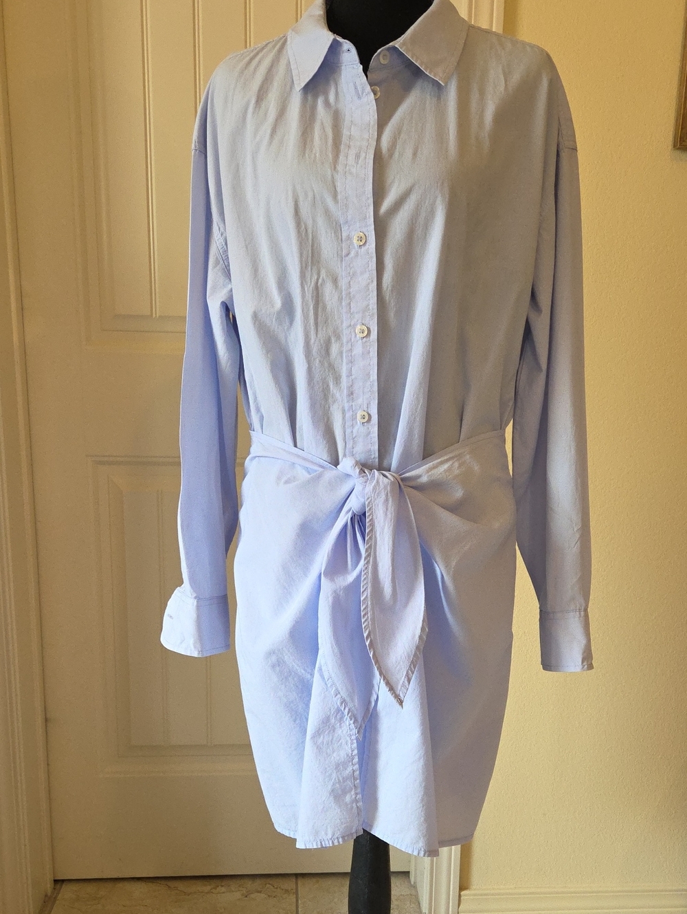 Universal Thread Wrap Tunic Top Dress, Light Blue, Size L